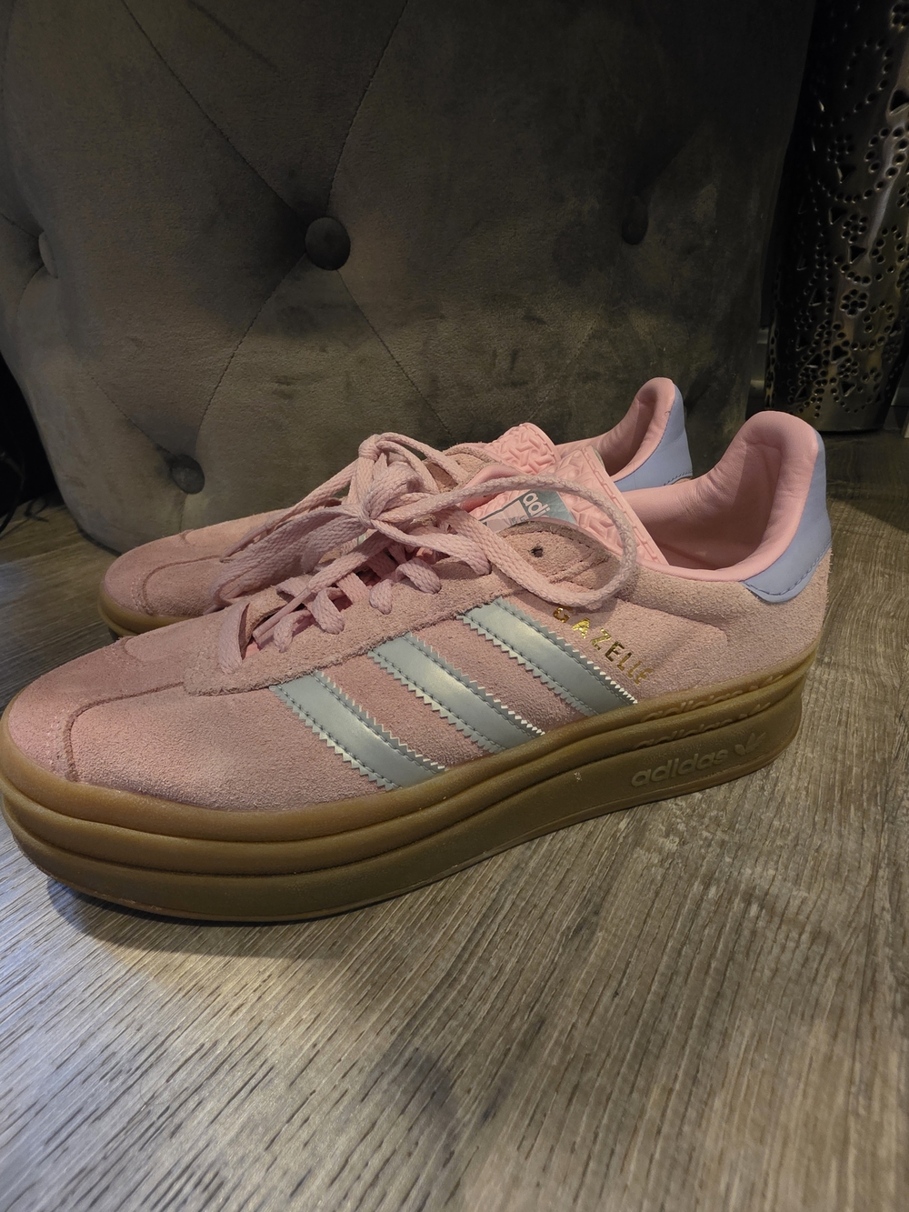 Adidas Gazelle Platform Women's Pink Suede Sneakers